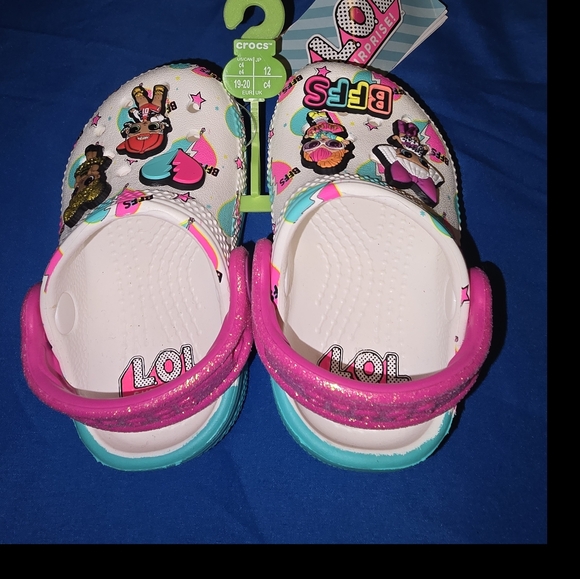 CROCS LOL Doll Pink and White Playful Clogs - Picture 7 of 8